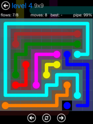 Flow Free 9x9 Level 4