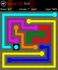 Flow Free 9x9 Level 72