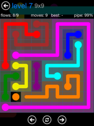 Flow Free 9x9 Level 7