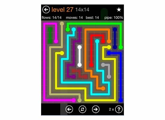 Flow Free Jumbo Pack 14x14 Level 27