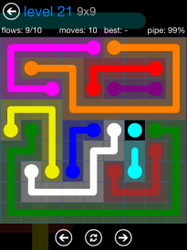 Flow Free 9x9 Mania Level 21