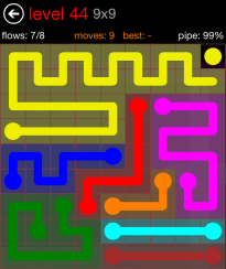 Flow Free 9x9 Level 44