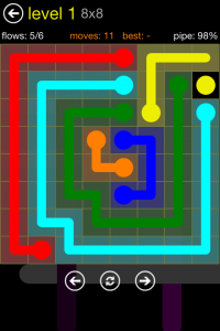 Flow Free 8x8 Level 1