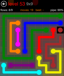 Flow Free 9x9 Level 53