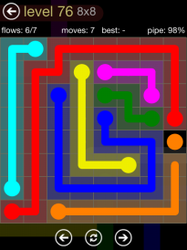 Flow Free 8x8 Mania Board Walkthrough, Cheats & Solutions image 124