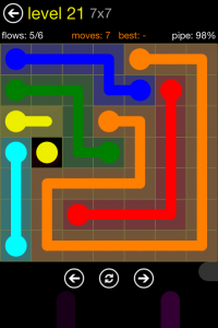 Flow Free 7x7 Level 21