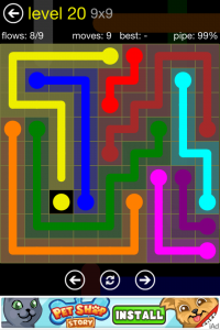 Flow Free 9x9 Level 20