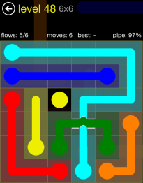 Flow Free Bridges 6x6 Level 48