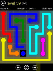 Flow Free 8x8 Mania Board Walkthrough, Cheats & Solutions image 105
