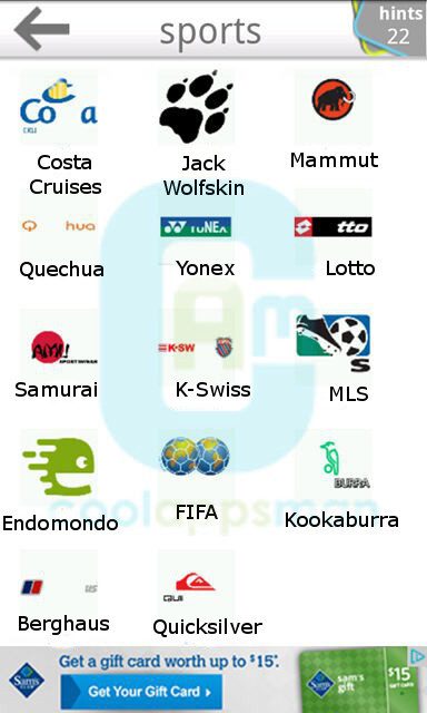 Logo Quiz Ultimate level 5 sports pt 6