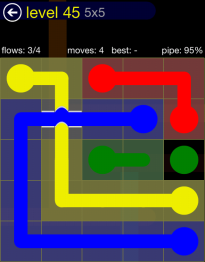 Flow Free Bridges 5x5 45