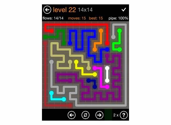 Flow Free Jumbo Pack 14x14 Level 22