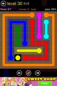 Flow Free 8x8 Level 30