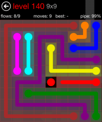 Flow Free 9x9 Level 140