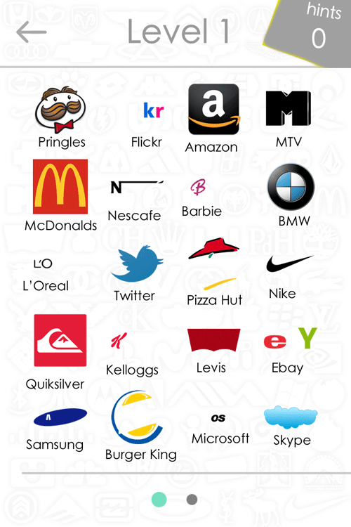 Logos Quiz Answers Level 1