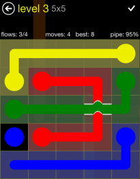 Flow Free Bridges 5x5 Level 3