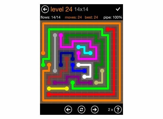 Flow Free Jumbo Pack 14x14 Level 24