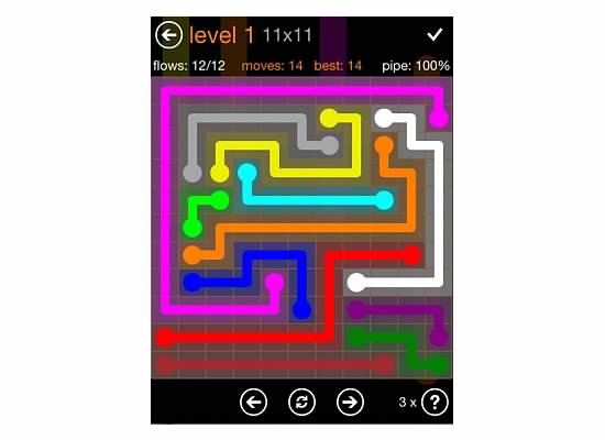 Flow Free Jumbo Pack Walkthrough, Cheats, & Solutions image 1