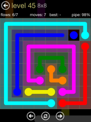 Flow Free 8x8 Mania Board Walkthrough, Cheats & Solutions image 90
