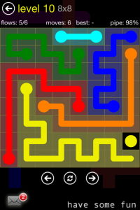Flow Free 8x8 Level 10