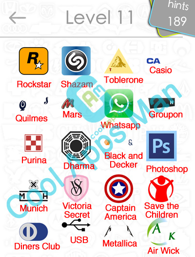 logo quiz answers level 11
