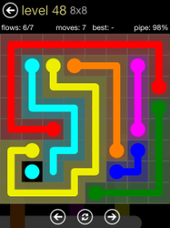 Flow Free 8x8 Mania Board Walkthrough, Cheats & Solutions image 93