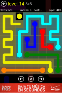 Flow Free 8x8 Level 14