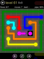Flow Free 8x8 Mania Board Walkthrough, Cheats & Solutions image 108