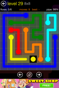 Flow Free 8x8 Level 29