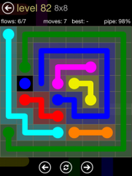 Flow Free 8x8 Mania Board Walkthrough, Cheats & Solutions image 131