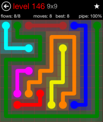 Flow Free 9x9 Level 145