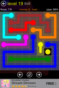 Flow Free 8x8 Level 19