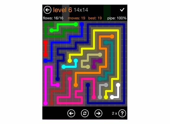 Flow Free Jumbo Pack 14x14 Level 6