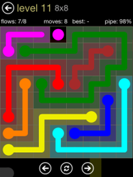 Flow Free 8x8 Mania Board Walkthrough, Cheats & Solutions image 13