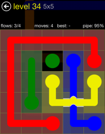 Flow Free Bridges 5x5 34