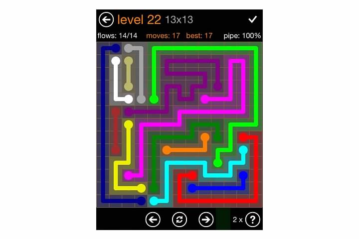Flow Free Jumbo Pack Walkthrough, Cheats, & Solutions image 60