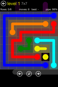 Flow Free 7x7 Level 1