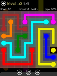 Flow Free 8x8 Mania Board Walkthrough, Cheats & Solutions image 99