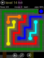 Flow Free 8x8 Mania Board Walkthrough, Cheats & Solutions image 45