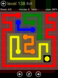 Flow Free 8x8 Mania Board Walkthrough, Cheats & Solutions image 43