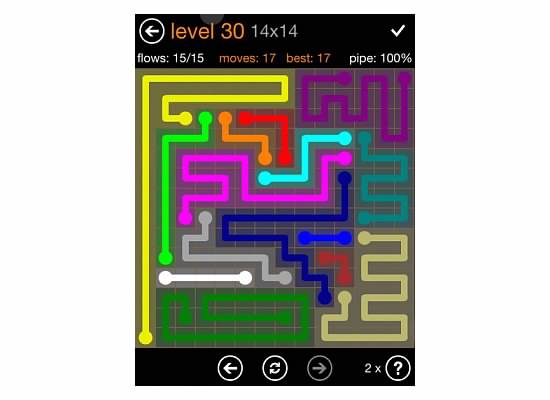 Flow Free Jumbo Pack 14x14 Level 30
