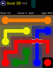 Flow Free Bridges 5x5 58