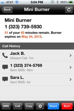 Burner iPhone