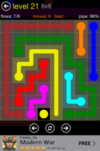 Flow Free 8x8 Level 21