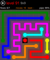 Flow Free 9x9 Level 91