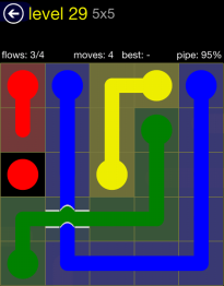 Flow Free Bridges 5x5 Level 29
