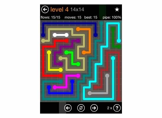 Flow Free Jumbo Pack 14x14 Level 4