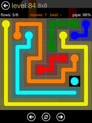 Flow Free 8x8 Mania Board Walkthrough, Cheats & Solutions image 133