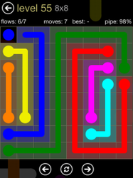 Flow Free 8x8 Mania Board Walkthrough, Cheats & Solutions image 101