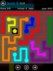 Flow Free 9x9 Level 8